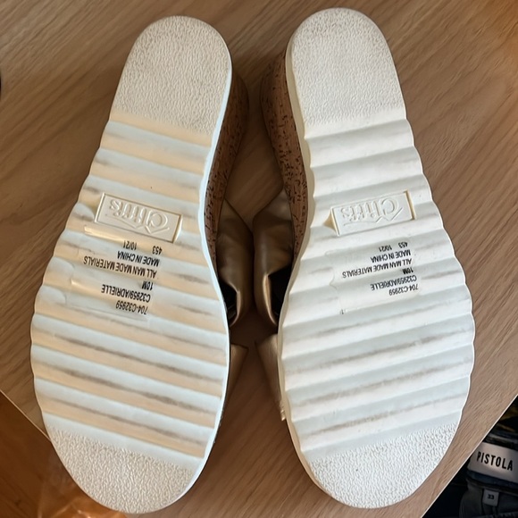 Cliffs by White Mountain Womens Adrielle Faux Leather Open Toe Slide Sandals - Picture 4 of 6